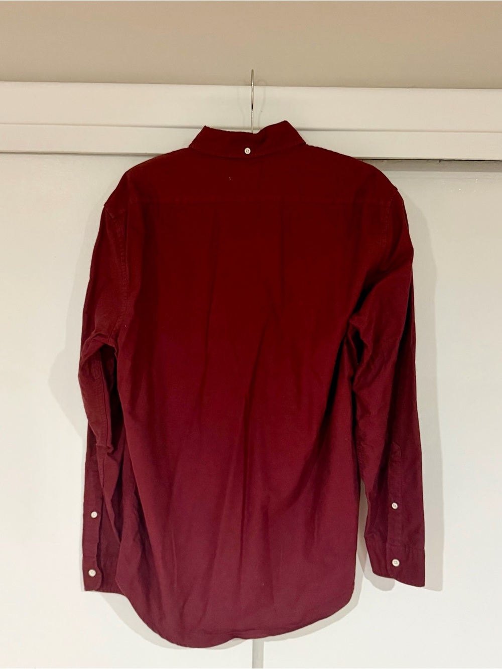 Taylor Stitch The Jack Men’s Button-Down Shirt in Burgundy Oxford (Size 42/L) - Picture 3 of 6